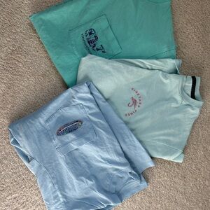 Vineyard Vines Men's Tees in Teal and Light Blue